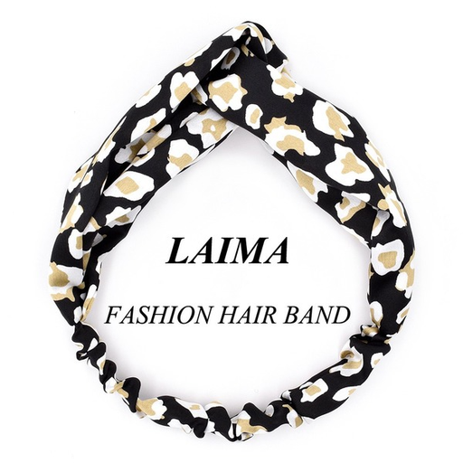 Bulk Jewelry Wholesale Hair Scrunchies  color fabric Leopard cross JDC-HS-n133 Wholesale factory from China YIWU China
