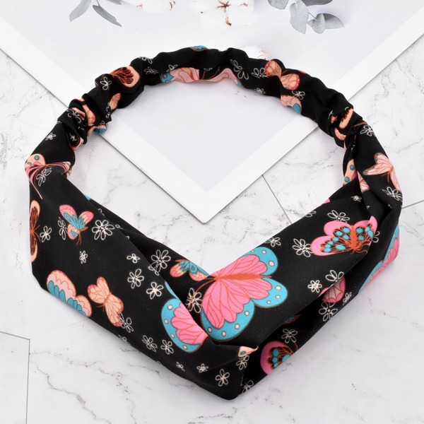 Bulk Jewelry Wholesale Hair Scrunchies color fabrics Sweet little butterfly JDC-HS-n110 Wholesale factory from China YIWU China