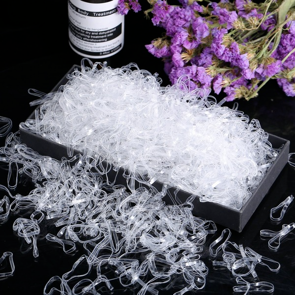 Bulk Jewelry Wholesale Hair Scrunchies Crystal white practical 1500 transparent small rubber bands JDC-HS-xy284 Wholesale factory from China YIWU China