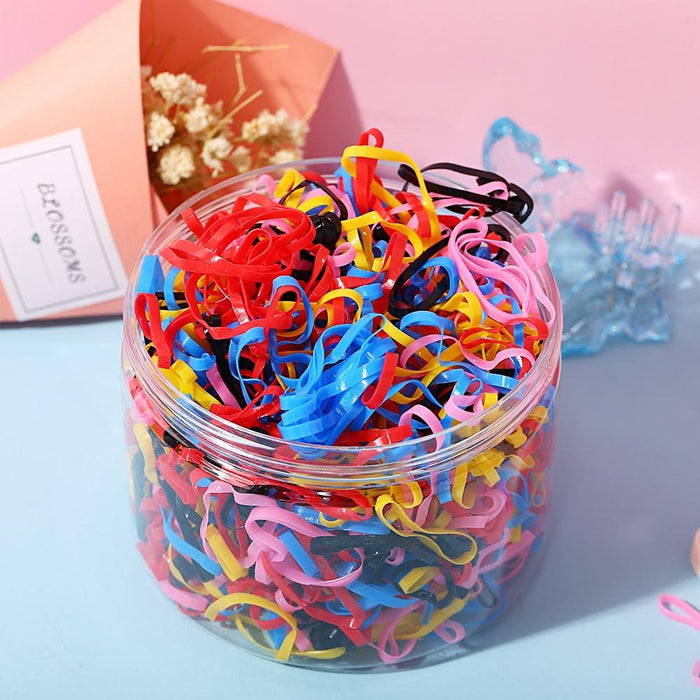 Bulk Jewelry Wholesale Hair Scrunchies Crystal white practical 1500 transparent small rubber bands JDC-HS-xy284 Wholesale factory from China YIWU China