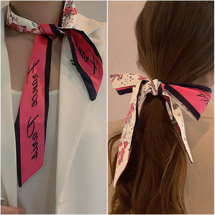 Bulk Jewelry Wholesale Hair Scrunchies printed bow JDC-HS-i022 Wholesale factory from China YIWU China