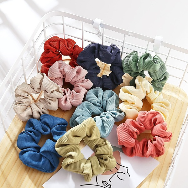 Bulk Jewelry Wholesale Hair Scrunchies red Geometry Cloth JDC-HS-xy286 Wholesale factory from China YIWU China