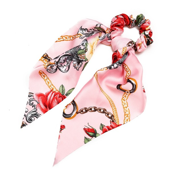 Bulk Jewelry Wholesale Hair ScrunchiesMacaron series multicolor silk scarf JDC-HS-xy277 Wholesale factory from China YIWU China