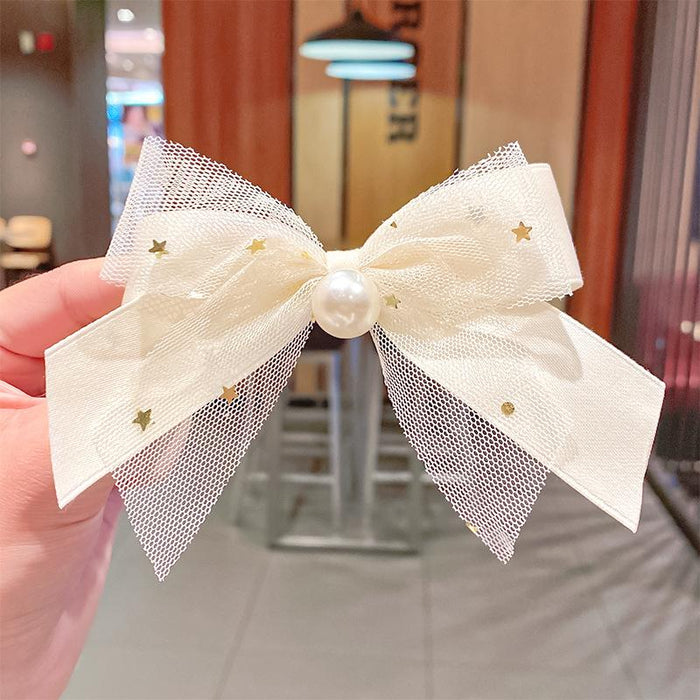 Bulk Jewelry Wholesale hairpin butterfly star mesh Pearl JDC-HS-i257 Wholesale factory from China YIWU China