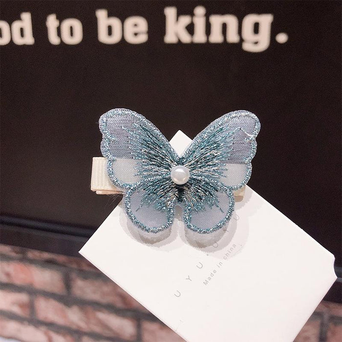 Bulk Jewelry Wholesale Hairpin super fairy three dimensional embroidery butterfly JDC-HC-i037 Wholesale factory from China YIWU China