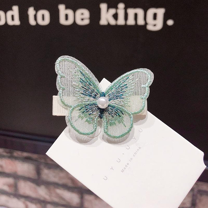 Bulk Jewelry Wholesale Hairpin super fairy three dimensional embroidery butterfly JDC-HC-i037 Wholesale factory from China YIWU China