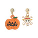 Wholesale Halloween alloy oil dropping Earrings JDC-ES-V125 Earrings JoyasDeChina Pumpkin 2 + skeleton Wholesale Jewelry JoyasDeChina Joyas De China