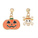 Wholesale Halloween alloy oil dropping Earrings JDC-ES-V125 Earrings JoyasDeChina Pumpkin 3 + skeleton Wholesale Jewelry JoyasDeChina Joyas De China