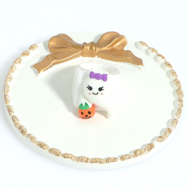 Wholesale Halloween Ghost Pumpkin Acrylic Rings JDC-RS-V001 Rings JoyasDeChina Wholesale Jewelry JoyasDeChina Joyas De China