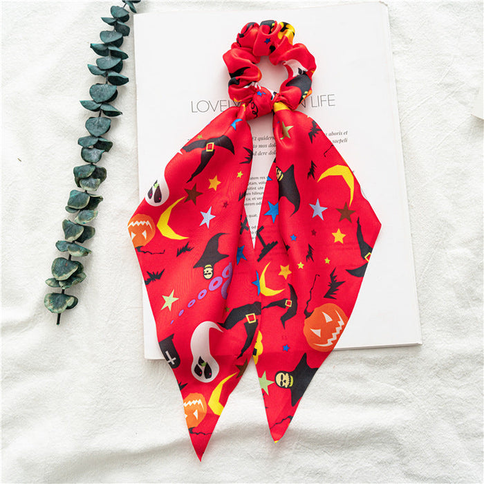 Wholesale Halloween Hair Scrunchies JDC-HS-GSST104 Hair Scrunchies JoyasDeChina 5# red skeleton Wholesale Jewelry JoyasDeChina Joyas De China