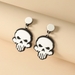 Wholesale Halloween personalized creative fun funny skull earrings JDC-ES-KQ107 Earrings JoyasDeChina Wholesale Jewelry JoyasDeChina Joyas De China