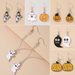 Wholesale halloween pumpkin ghost alloy earrings JDC-ES-C371 Earrings JoyasDeChina Wholesale Jewelry JoyasDeChina Joyas De China