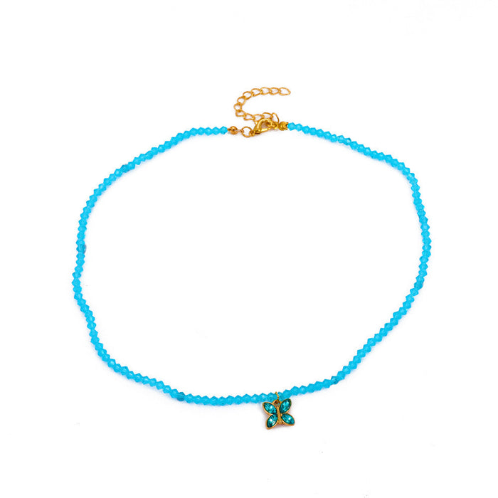 Wholesale Hand Beaded short necklace JDC-NE-D712 NECKLACE JoyasDeChina 01 blue Wholesale Jewelry JoyasDeChina Joyas De China