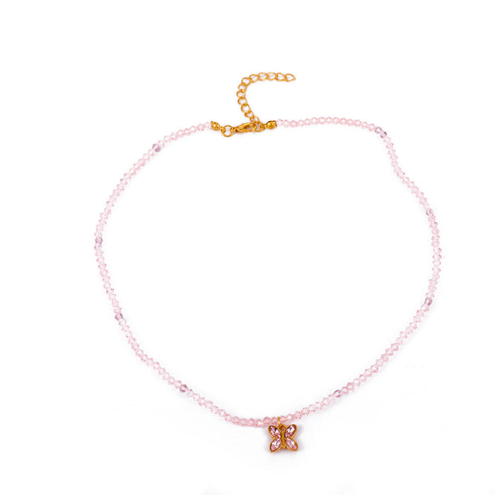 Wholesale Hand Beaded short necklace JDC-NE-D712 NECKLACE JoyasDeChina 02 Pink Wholesale Jewelry JoyasDeChina Joyas De China