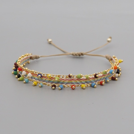 Wholesale Hand-woven beaded rainbow bracelet JDC-BT-GBH006 Bracelet JoyasDeChina Wholesale Jewelry JoyasDeChina Joyas De China