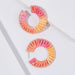 Wholesale hand-woven geometric oval raffle earrings JDC-ES-ManY018 Earrings 满溢 Wholesale Jewelry JoyasDeChina Joyas De China
