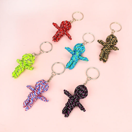 Wholesale hand woven rope small mummy keychain MOQ≥10 JDC-KC-yongz003 Keychains 永泽 Wholesale Jewelry JoyasDeChina Joyas De China