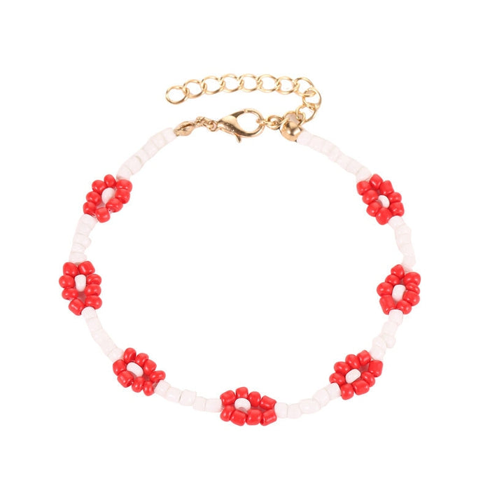 Wholesale Hand Woven Seed Beads Colorful Flower Bracelet JDC-BT-A025 Bracelet 妙雅 Wholesale Jewelry JoyasDeChina Joyas De China