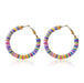 Wholesale handmade accessories soft ceramic material large circle alloy earrings JDC-ES-ManY016 Earrings 满溢 E2007-4 Wholesale Jewelry JoyasDeChina Joyas De China