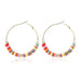 Wholesale handmade accessories soft ceramic material large circle alloy earrings JDC-ES-ManY016 Earrings 满溢 E2008-1 Wholesale Jewelry JoyasDeChina Joyas De China