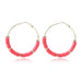 Wholesale handmade accessories soft ceramic material large circle alloy earrings JDC-ES-ManY016 Earrings 满溢 E2008-14 Wholesale Jewelry JoyasDeChina Joyas De China