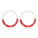 Wholesale handmade accessories soft ceramic material large circle alloy earrings JDC-ES-ManY016 Earrings 满溢 E2008-6 Wholesale Jewelry JoyasDeChina Joyas De China