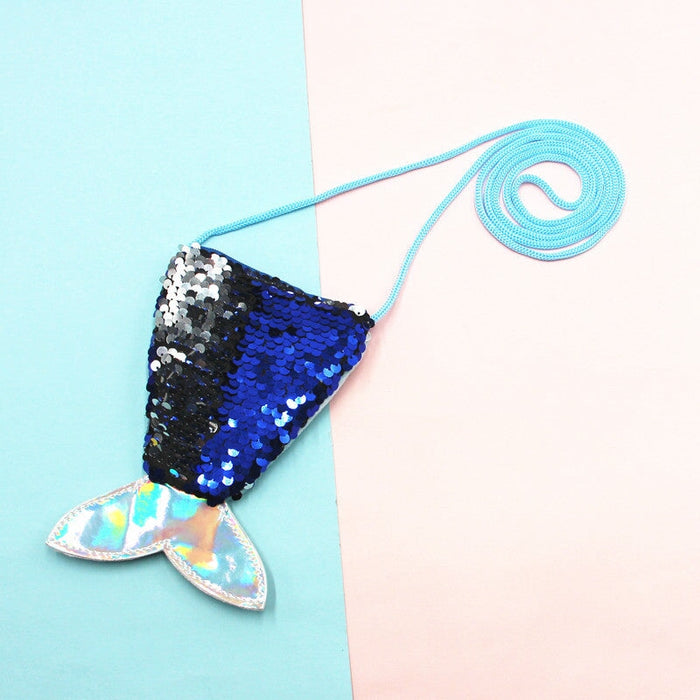 Wholesale hanging rope children's fishtail bus messenger bag JDC-SD-Donglej002 Shoulder Bags 东津 bule Wholesale Jewelry JoyasDeChina Joyas De China