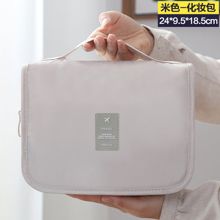 Wholesale hanging type Oxford cloth cosmetic bag JDC-CB-GeiN016 Cosmetic bag 格纳 beige Wholesale Jewelry JoyasDeChina Joyas De China