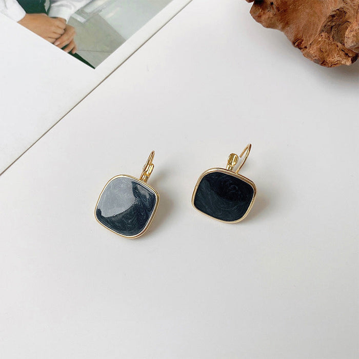 Wholesale haze blue geometric alloy earrings JDC-ES-BY039 Earrings 宝钰 6 Wholesale Jewelry JoyasDeChina Joyas De China