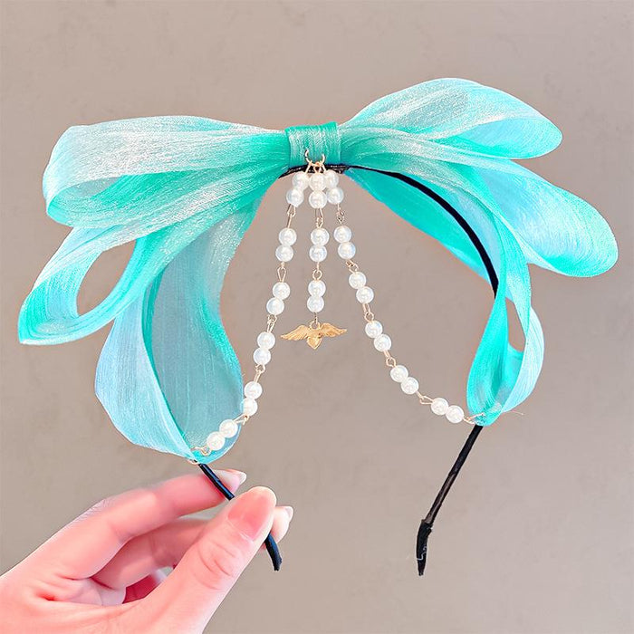 Bulk Jewelry Wholesale Headband bow chain pearl chain JDC-HD-i090 Wholesale factory from China YIWU China
