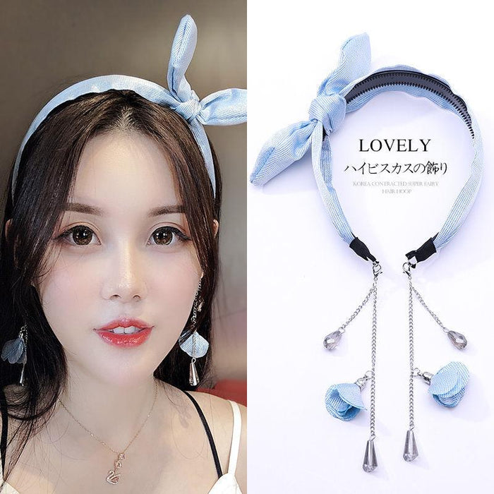 Bulk Jewelry Wholesale  Headband bow lovely tassel joker JDC-HD-i060 Wholesale factory from China YIWU China