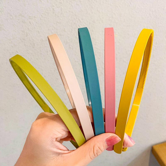 Bulk Jewelry Wholesale Headband candy color thin edge solid versatile JDC-HD-i051 Wholesale factory from China YIWU China