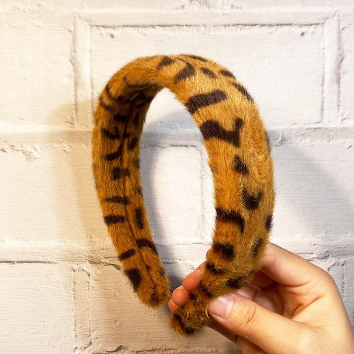 Bulk Jewelry Wholesale Headband  color Cloth Antique leopard print imitation fur JDC-HD-n153 Wholesale factory from China YIWU China