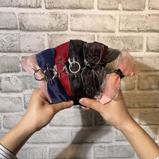 Bulk Jewelry Wholesale Headband  color fabric Mesh bow  metal buckle JDC-HD-n136 Wholesale factory from China YIWU China