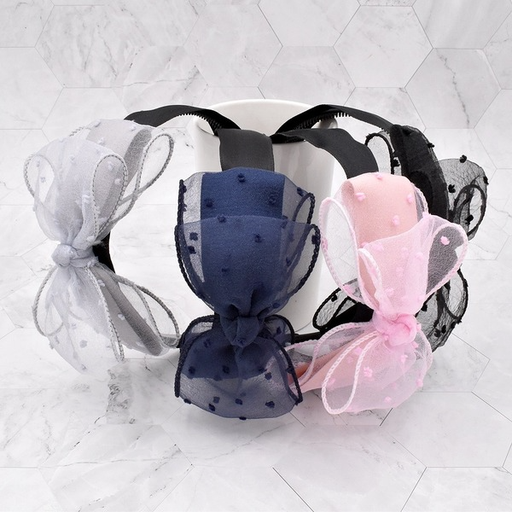 Bulk Jewelry Wholesale Headband  color fabric Netting bows JDC-HD-n132 Wholesale factory from China YIWU China