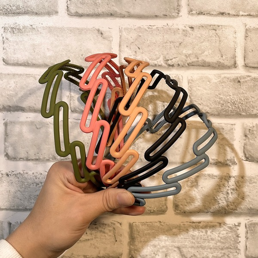 Bulk Jewelry Wholesale Headband  color Plastic geometric hollowing out JDC-HD-n129 Wholesale factory from China YIWU China