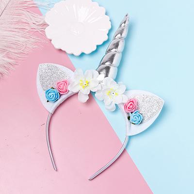 Bulk Jewelry Wholesale  Headband dream unicorn flower hairband JDC-HD-i067 Wholesale factory from China YIWU China