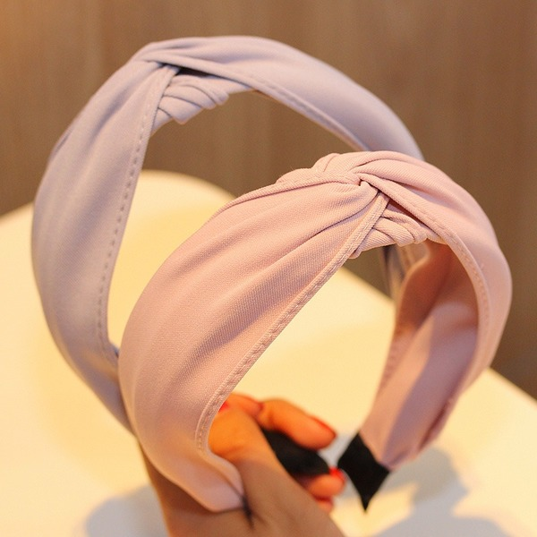Bulk Jewelry Wholesale  Headband fabric simple wide edge cross knot JDC-HD-i059 Wholesale factory from China YIWU China