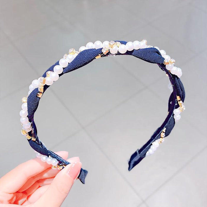 Bulk Jewelry Wholesale  Headband fake earrings one tassel pearl headband JDC-HS-i101 Wholesale factory from China YIWU China