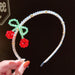 Bulk Jewelry Wholesale Headband hand woven cherry crystal JDC-HD-i082 Wholesale factory from China YIWU China