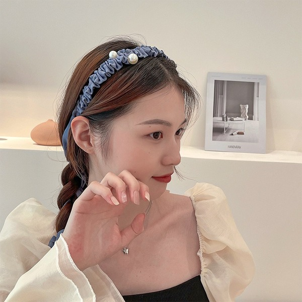 Bulk Jewelry Wholesale  Headband pearl fold headband JDC-HD-i078 Wholesale factory from China YIWU China