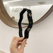 Bulk Jewelry Wholesale   Headband with black handmade French compound Cuban lock hair hoops JDC-HD-i027 Wholesale factory from China YIWU China
