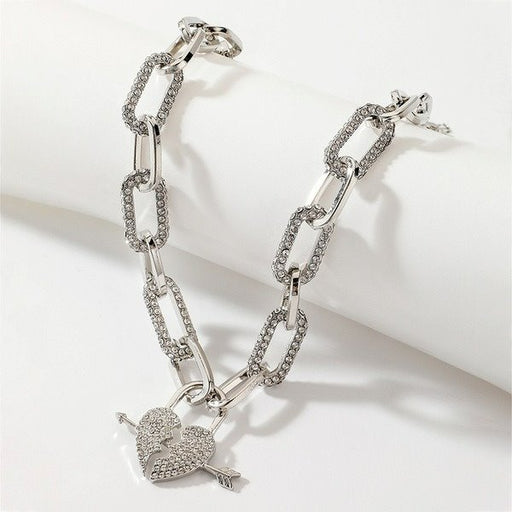 Wholesale heart arrow alloy silver necklaces JDC-NE-YWJQ022 Necklaces 砱拫儕? Wholesale Jewelry JoyasDeChina Joyas De China