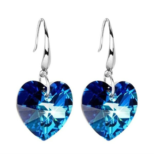 Wholesale Heart Of The Ocean Earrings Sterling Silver Jewelry JDC-ES-JianM030 Earrings 简漫 Wholesale Jewelry JoyasDeChina Joyas De China