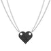 Wholesale heart shape double layer bead chain alloy necklace JDC-NE-F042 Necklaces 韩之尚 Wholesale Jewelry JoyasDeChina Joyas De China