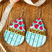 Wholesale Heart Shape Double Sided Leopard Leather Earrings JDC-ES-Saip003 Earrings 赛蒲 9# Wholesale Jewelry JoyasDeChina Joyas De China