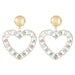 Wholesale Heart Shaped Alloy Acrylic Earrings JDC-ES-JL699 Earrings ?鹄? Wholesale Jewelry JoyasDeChina Joyas De China