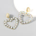 Wholesale Heart Shaped Alloy Acrylic Earrings JDC-ES-JL699 Earrings ?鹄? Wholesale Jewelry JoyasDeChina Joyas De China