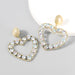 Wholesale Heart Shaped Alloy Acrylic Earrings JDC-ES-JL699 Earrings ?鹄? AB color Wholesale Jewelry JoyasDeChina Joyas De China