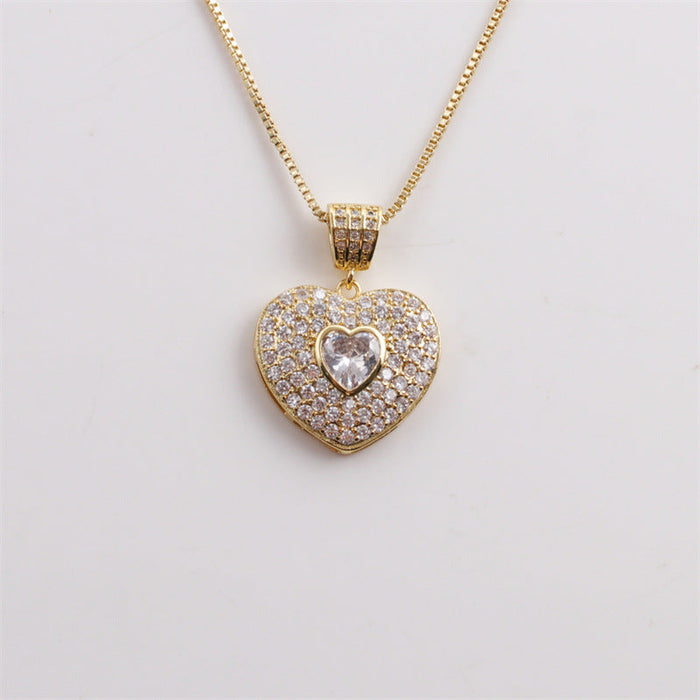Wholesale heart-shaped color Necklace JDC-NE-ML060 NECKLACE JoyasDeChina 0728cx love white Wholesale Jewelry JoyasDeChina Joyas De China